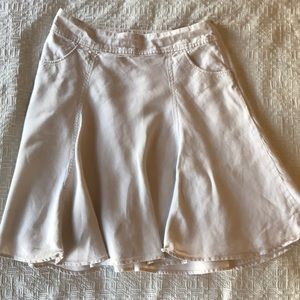 J. Jill linen cream skirt sz 14